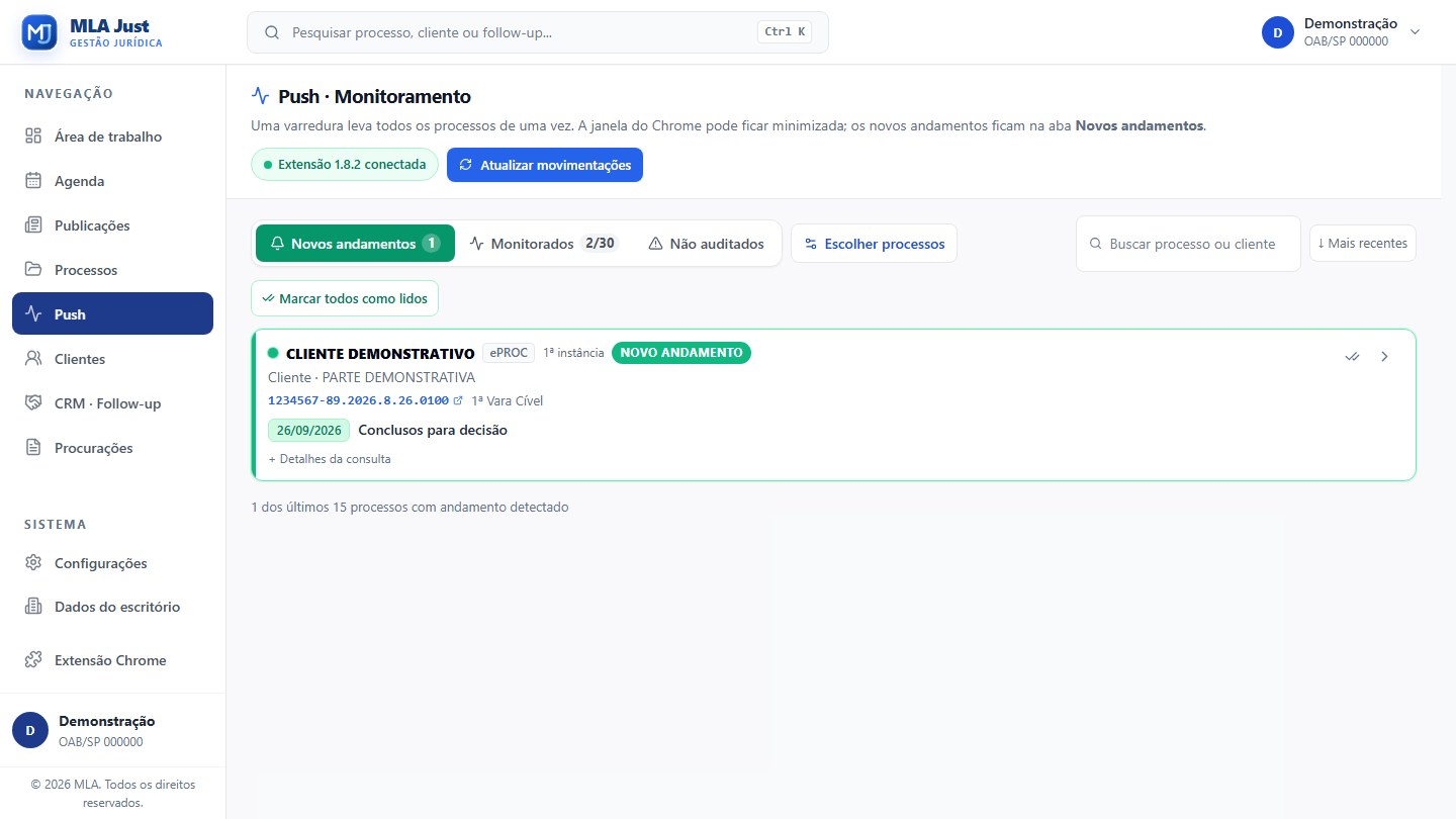 Prévia do módulo de novos andamentos